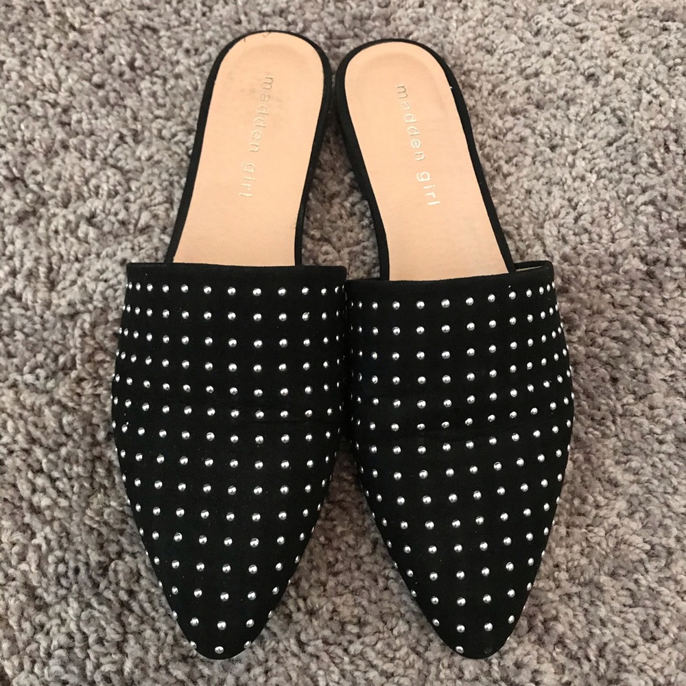 Tania Studded Mules by Madden Girl